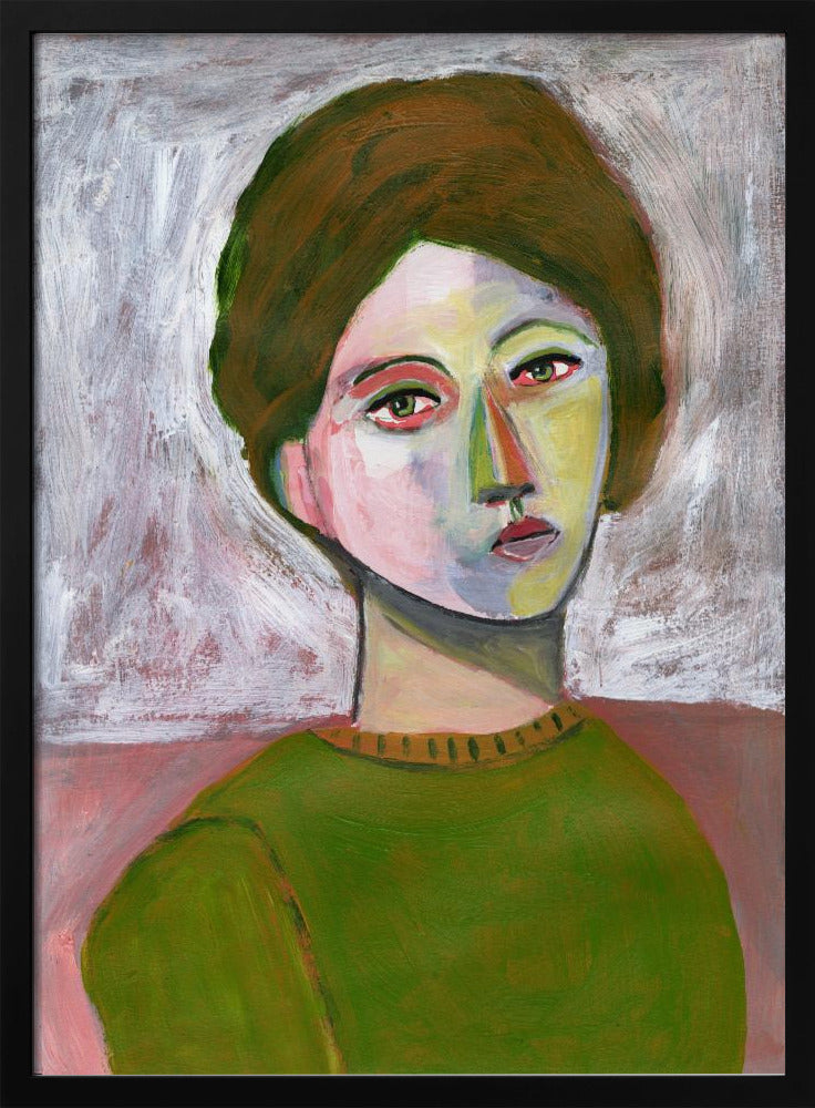 De vrouw in de groene trui | Poster