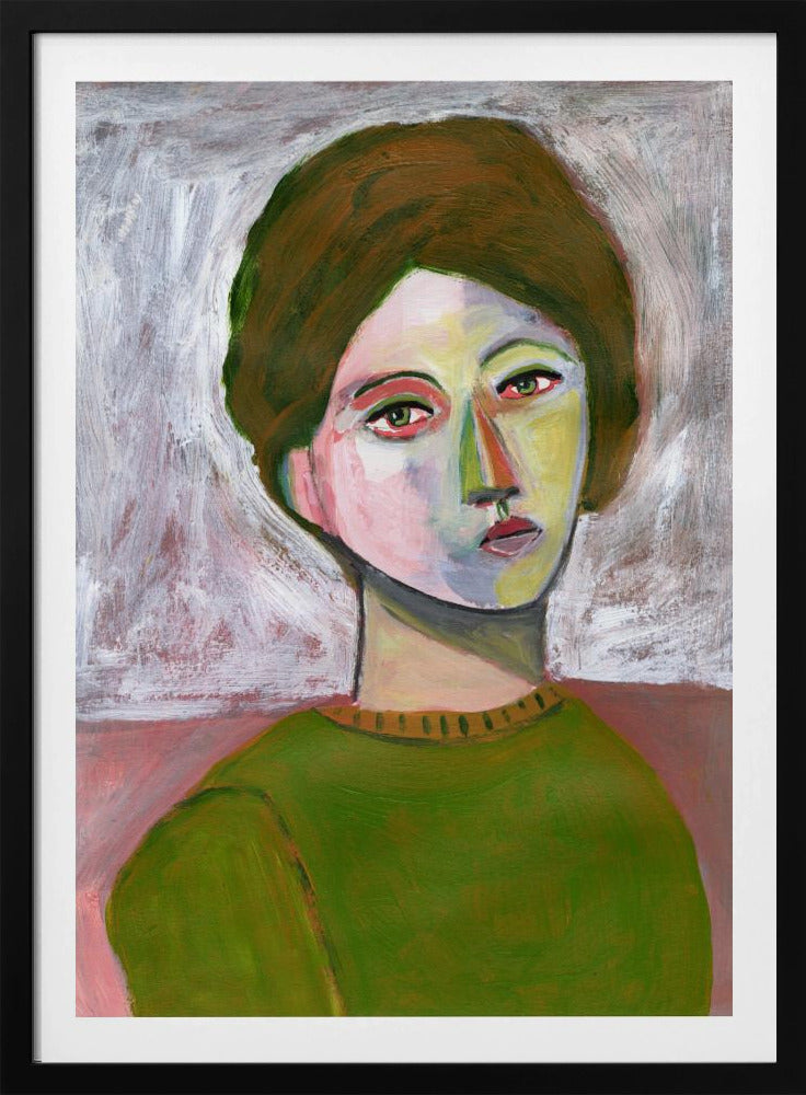 De vrouw in de groene trui | Poster