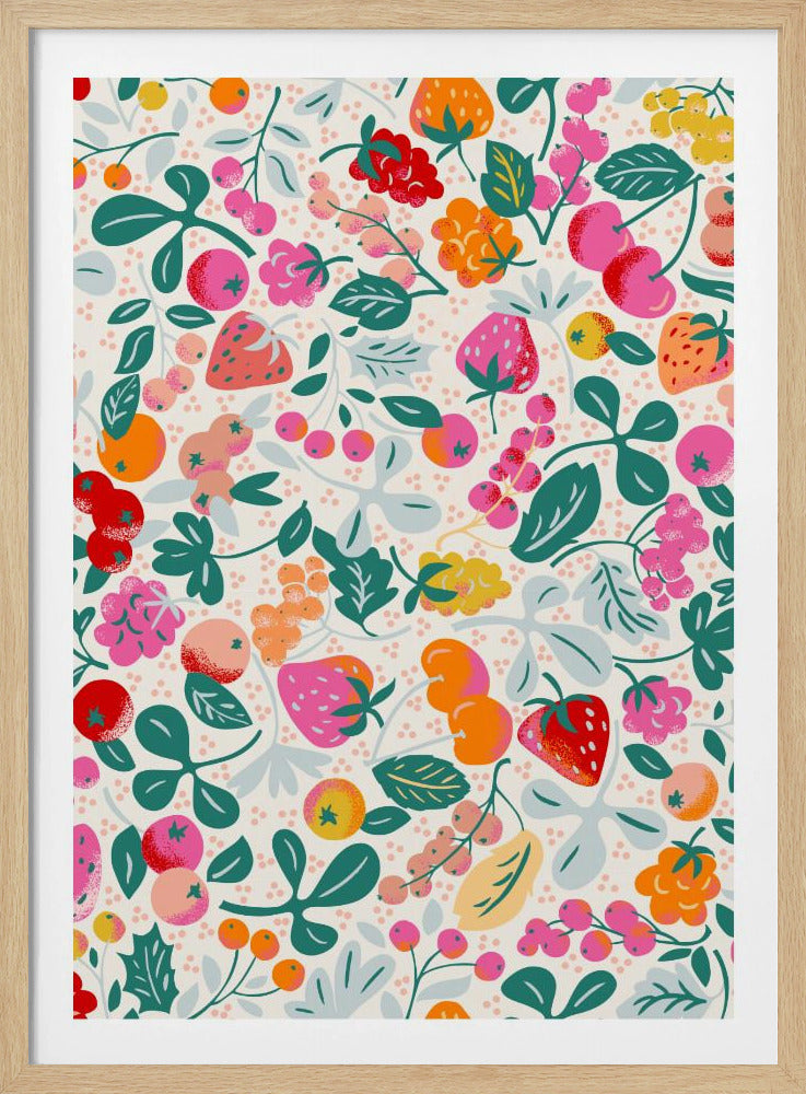 Fruitig naadloos patroon | Poster