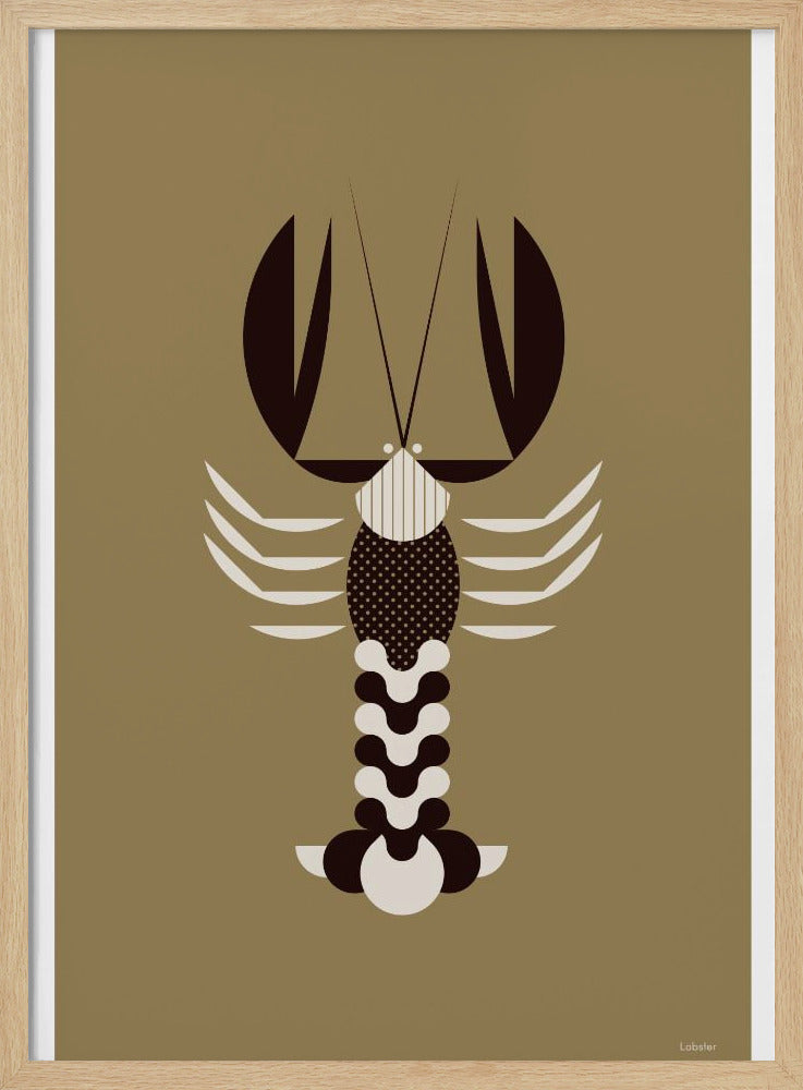 Gouden dieren - Kreeft (goud) | Poster