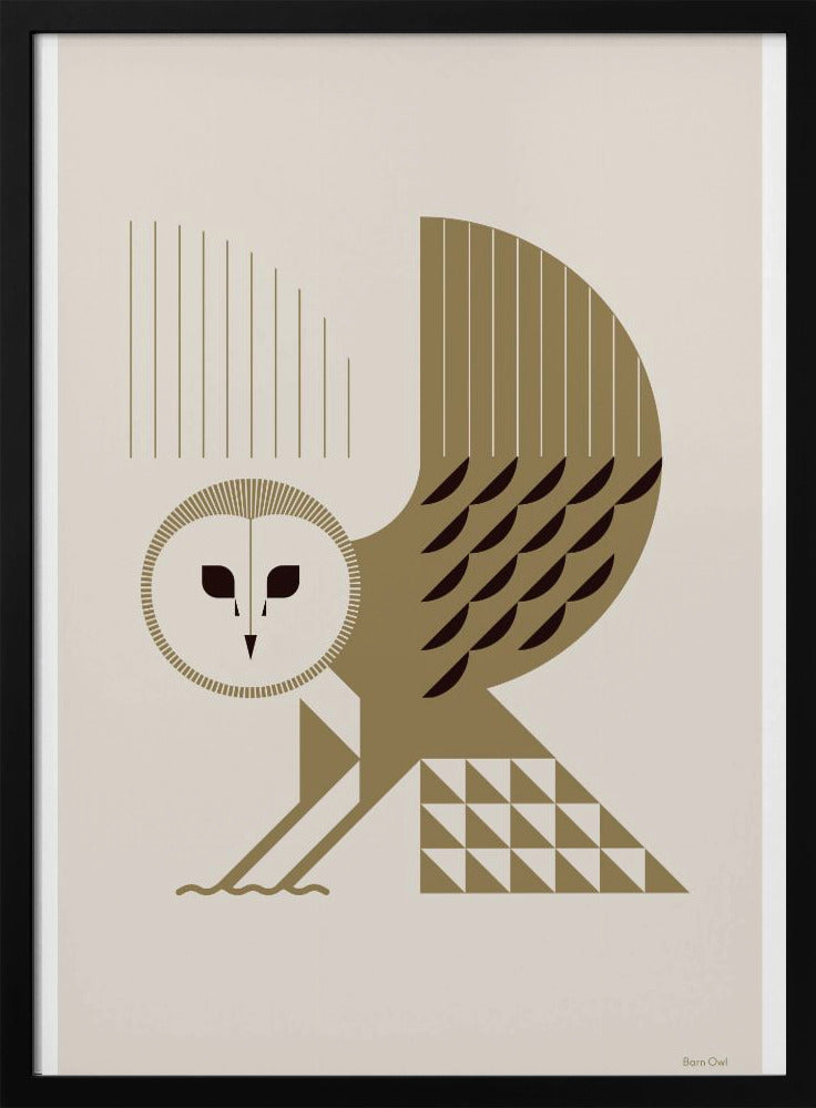 Gouden dieren - Kerkuil (wit) | Poster