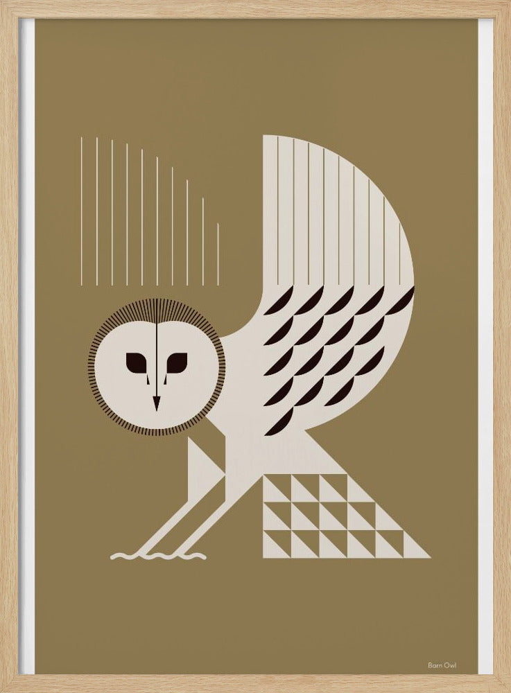 Gouden dieren - Kerkuil (Goud) | Poster