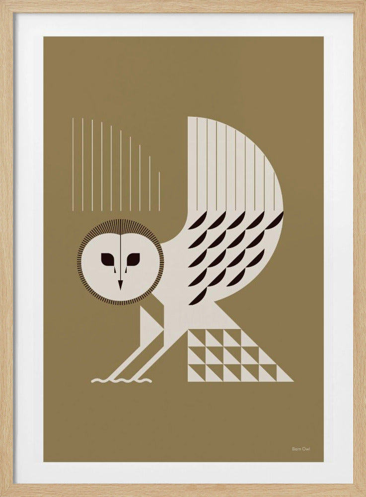 Gouden dieren - Kerkuil (Goud) | Poster