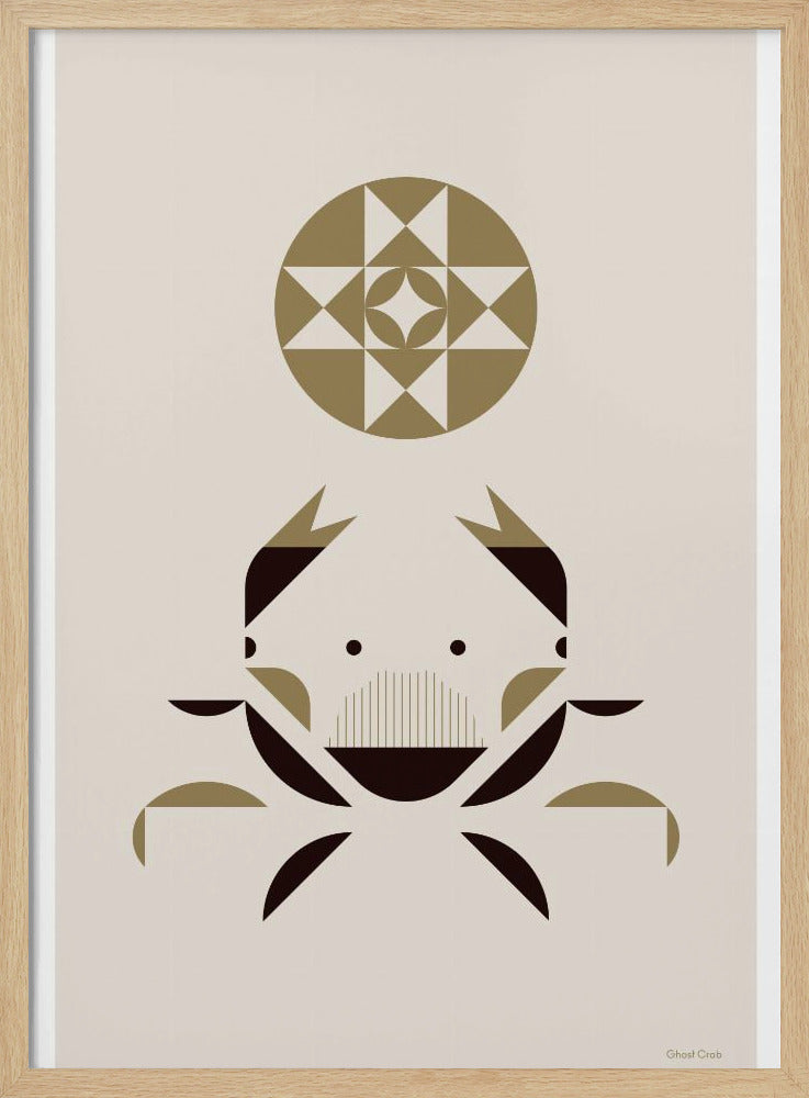 Gouden Dieren - Spookkrab (Wit) | Poster