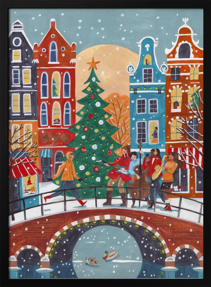 Sneeuwval in Amsterdam | Poster