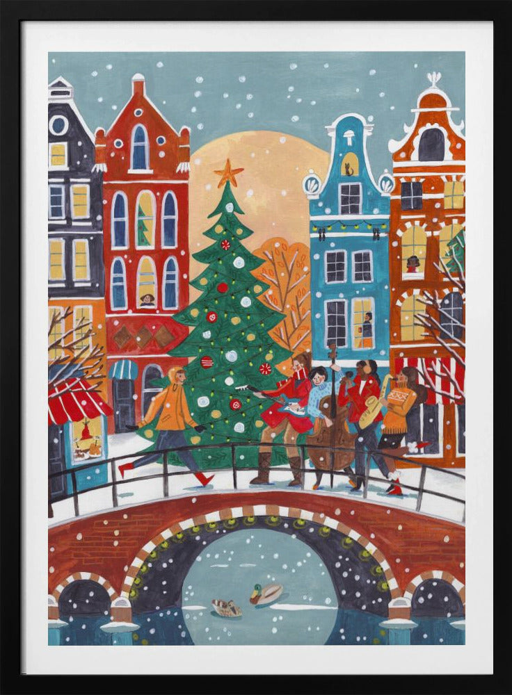 Sneeuwval in Amsterdam | Poster