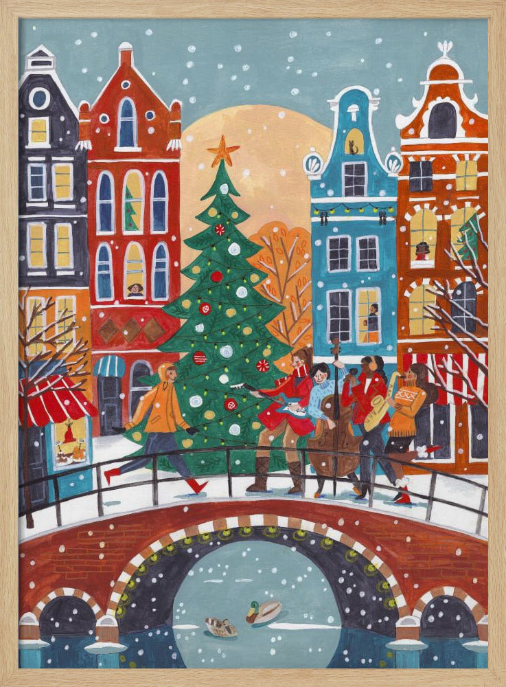 Sneeuwval in Amsterdam | Poster