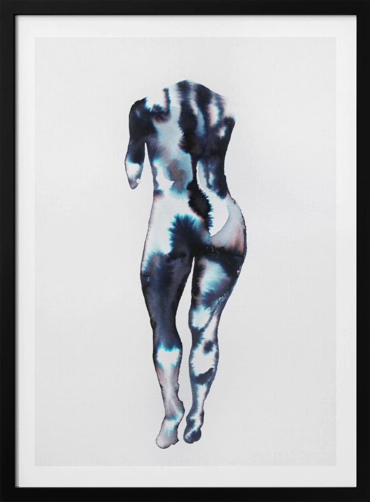 Figuur die wegloopt (zonder hoofd) | Poster