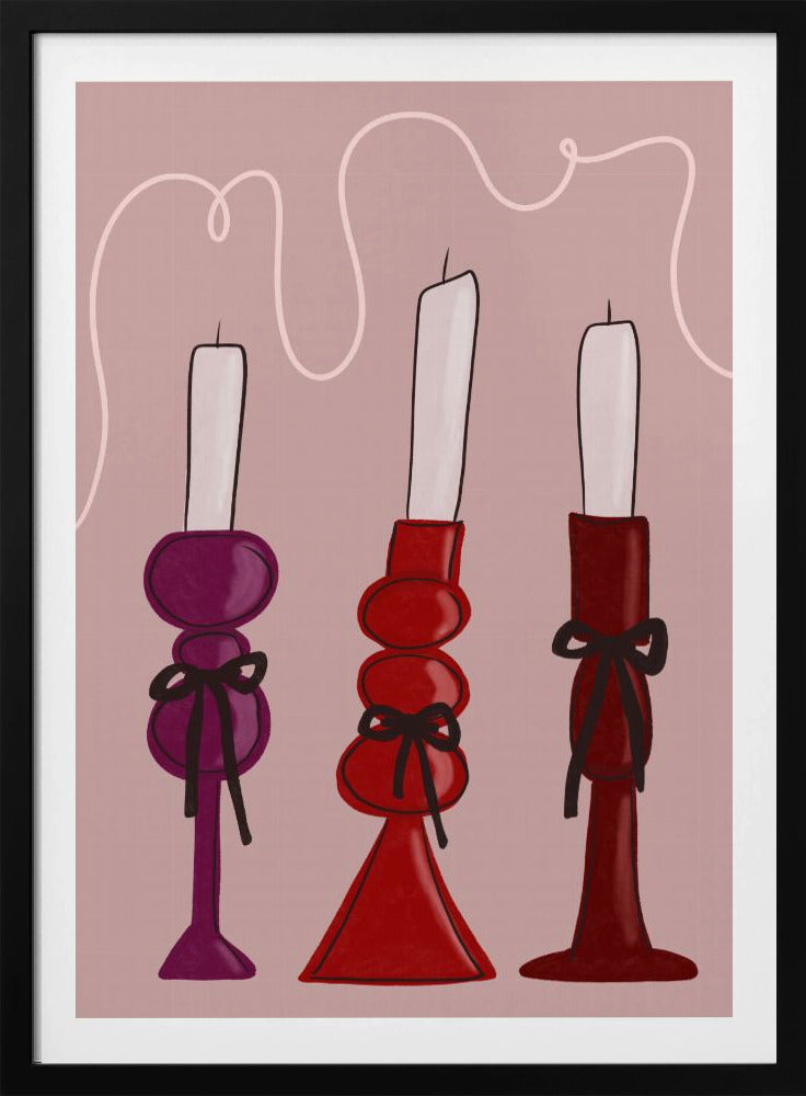 Trio van kaarsen | Poster