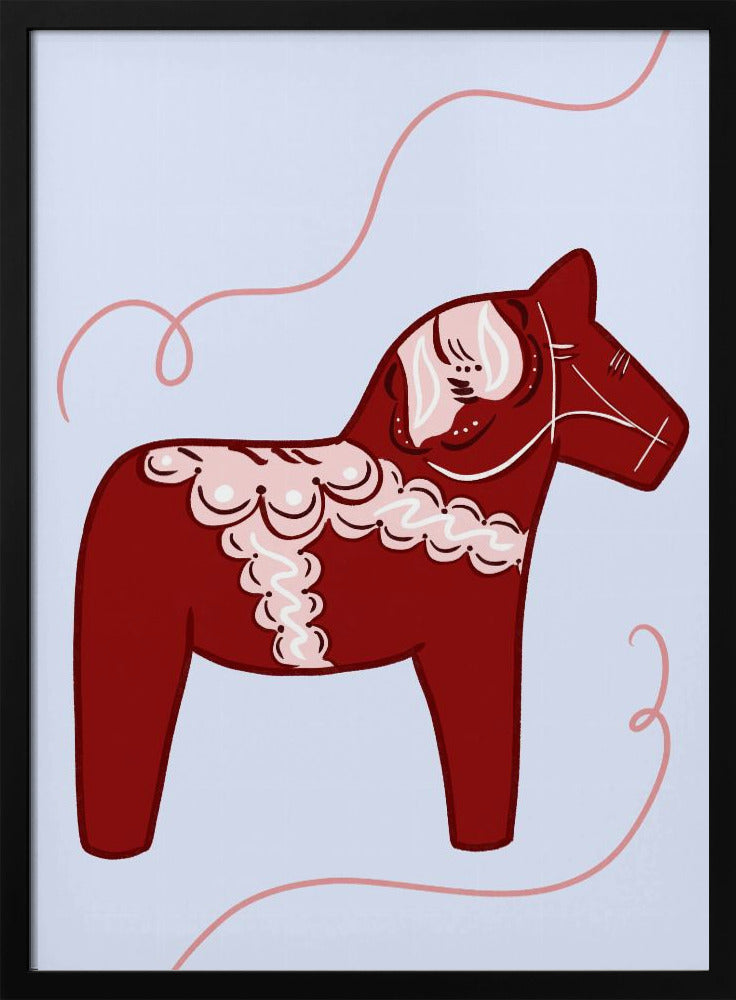 Rode Paardengril | Poster