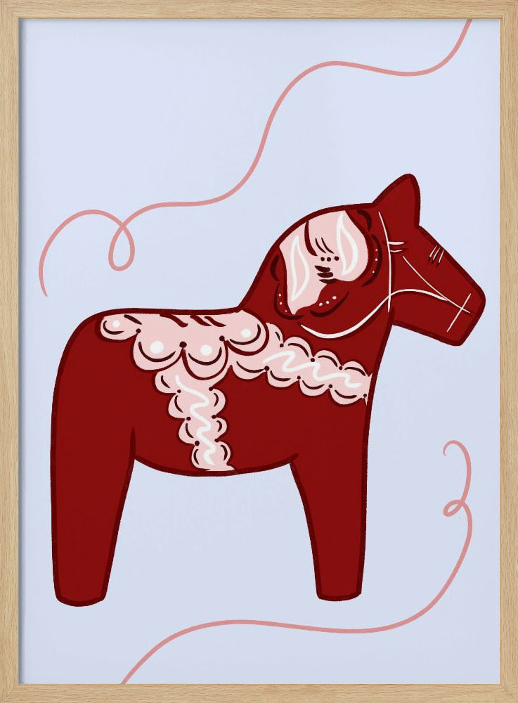 Rode Paardengril | Poster