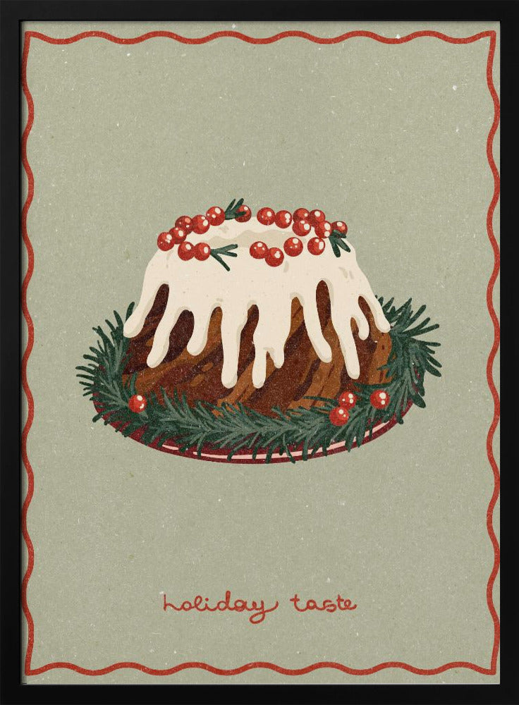 Kersttaart. Feestelijke smaak | Poster