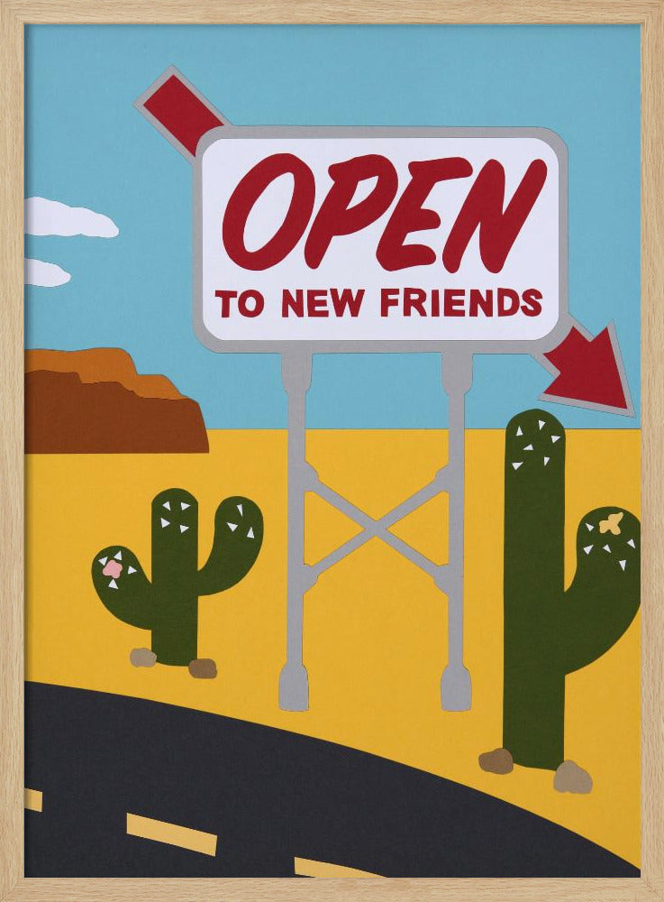 Open voor nieuwe vrienden | Poster