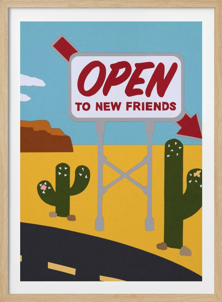 Open voor nieuwe vrienden | Poster