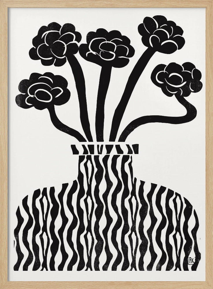 Vaas en bloemen 03 | Poster
