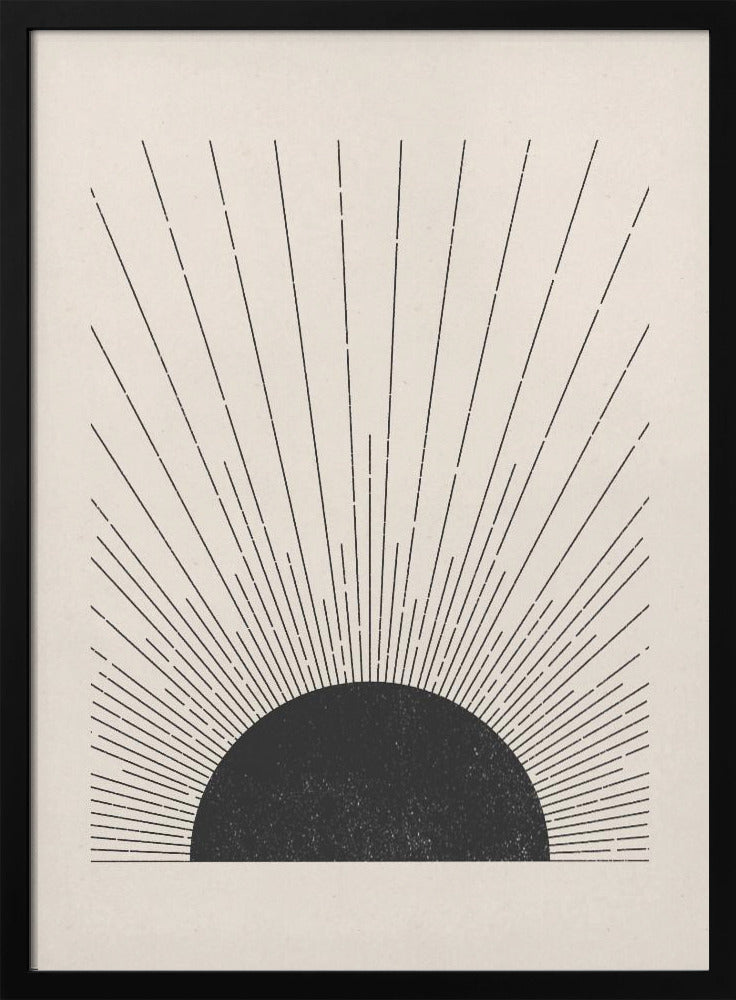 Houtsnede De zon Illustratie | Poster