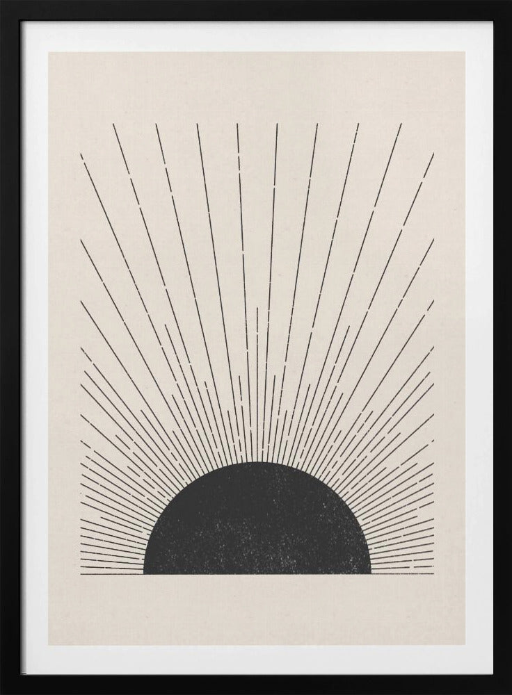 Houtsnede De zon Illustratie | Poster