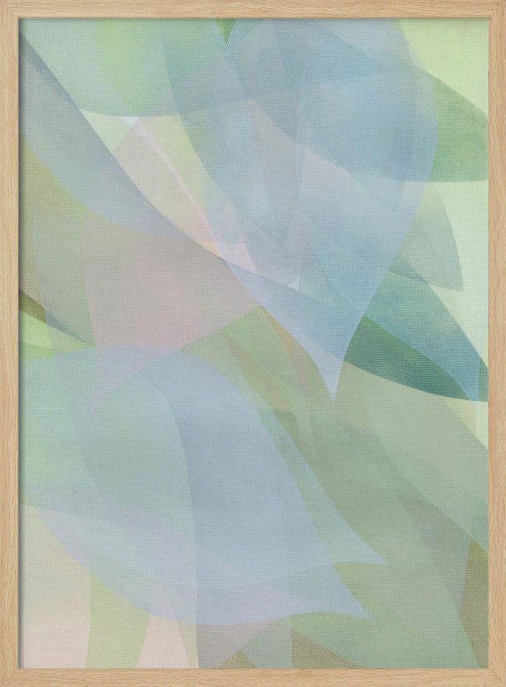 Zachte pastelbladeren 1 | Poster