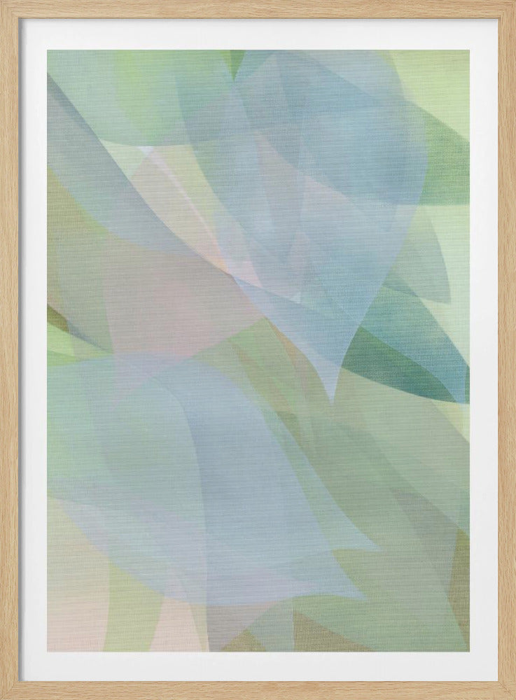 Zachte pastelbladeren 1 | Poster