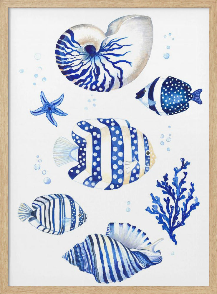 Geïnspireerd door de rustige schoonheid van de oceaan | Poster