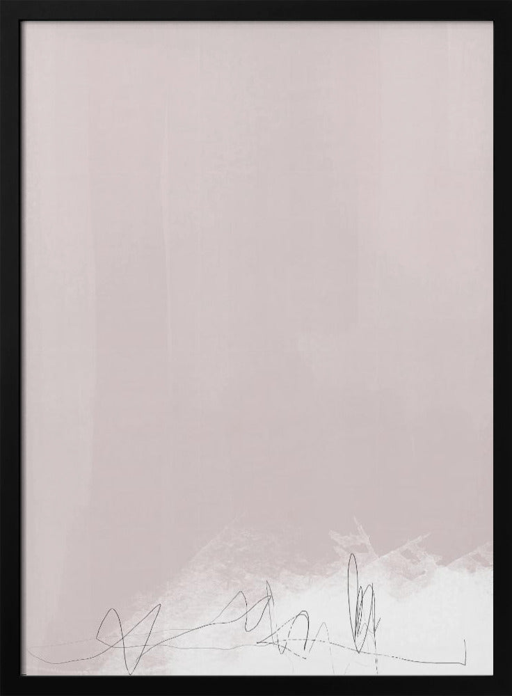 Fluisteringen in zacht beige | Poster