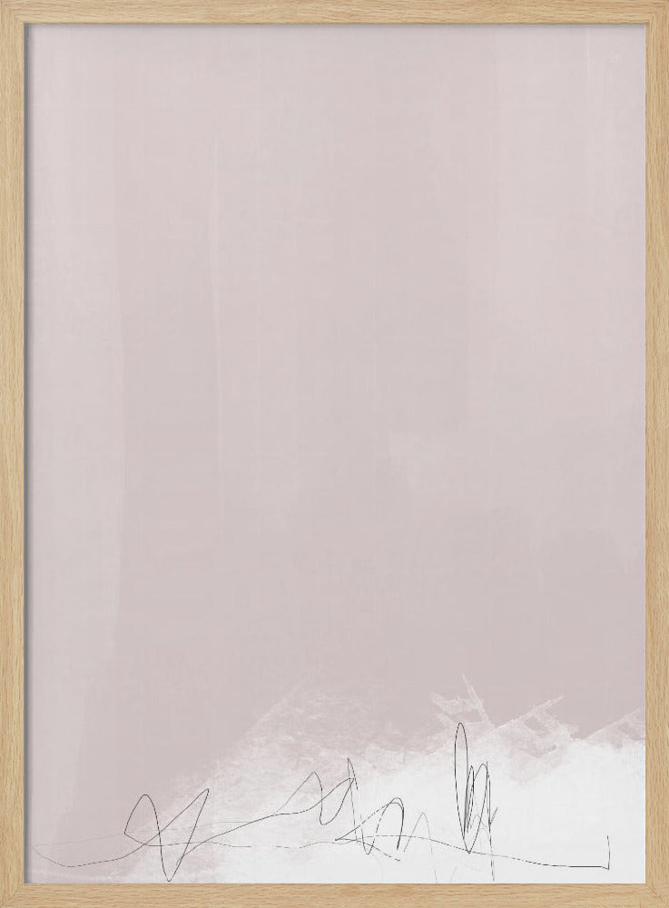Fluisteringen in zacht beige | Poster