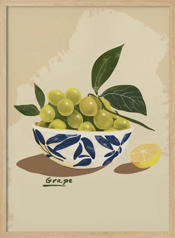 Kom met druiven | Poster