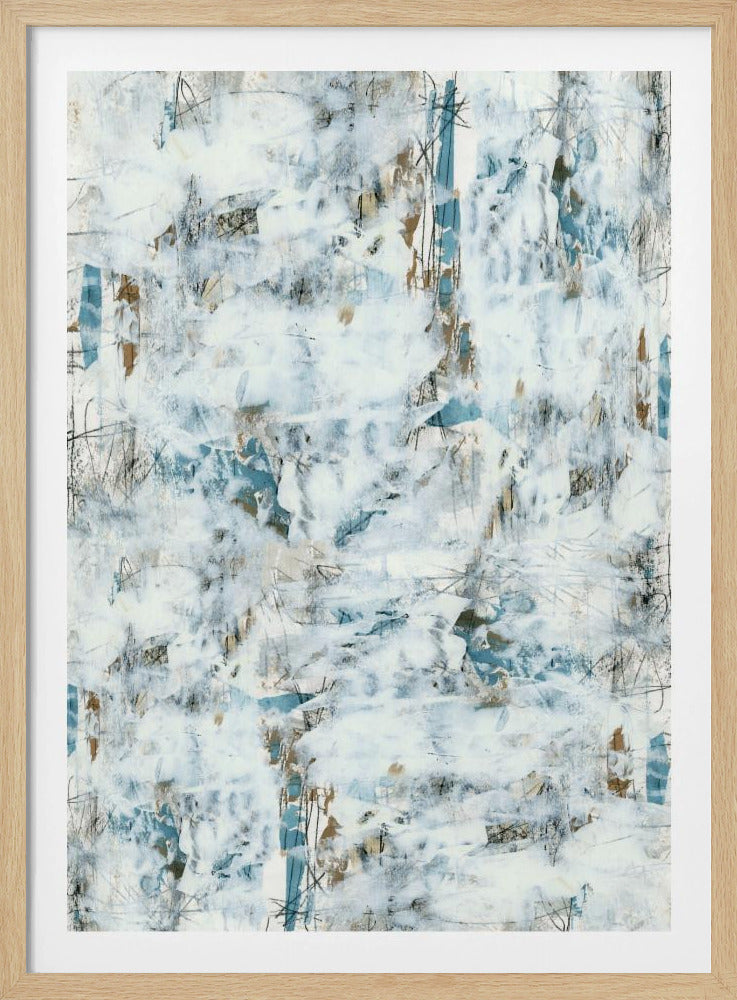 Abstracte Witte Mist 3 | Poster
