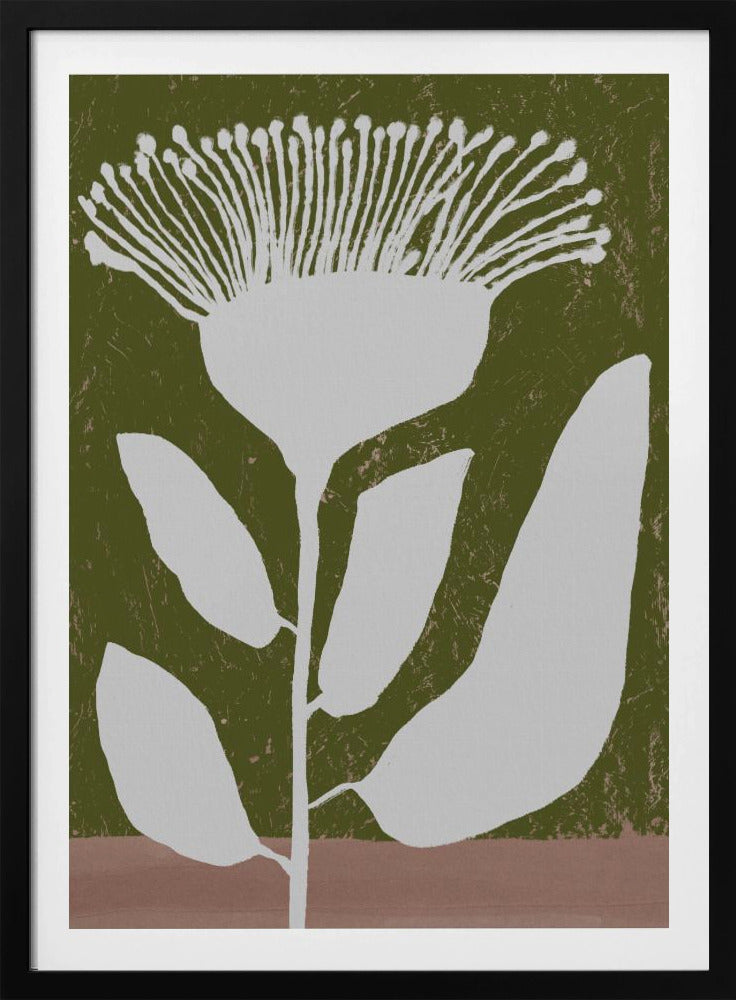 Botanisch ontwerp van een bloem tegen | Poster