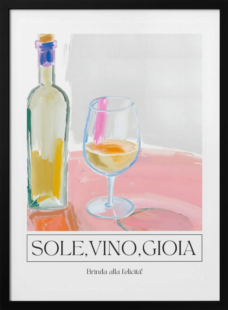Zeetong, wijn, gioia | Poster
