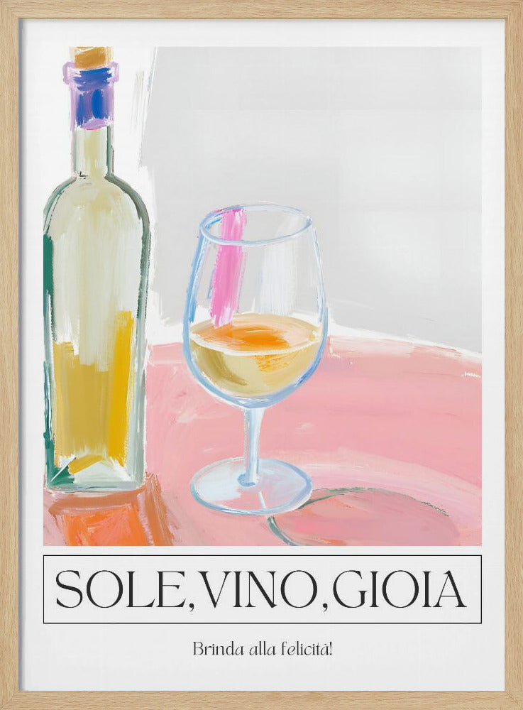 Zeetong, wijn, gioia | Poster