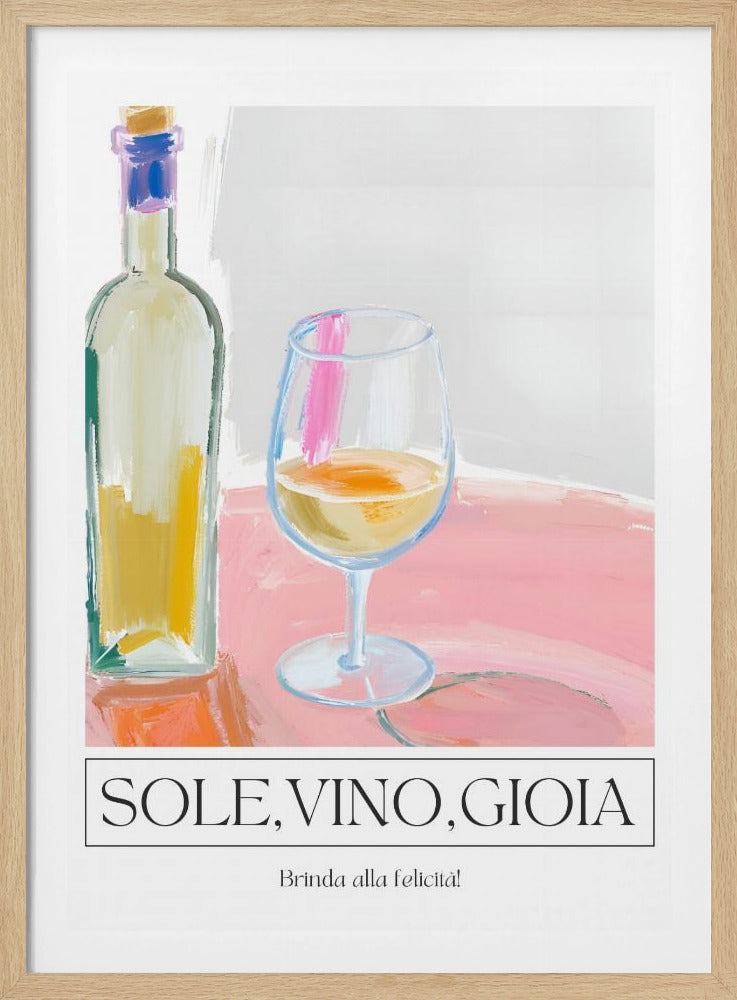 Zeetong, wijn, gioia | Poster