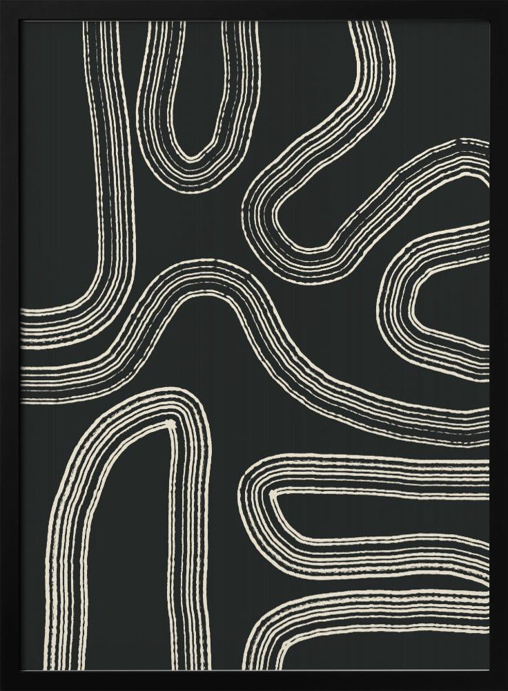 Gebogen paden | Poster