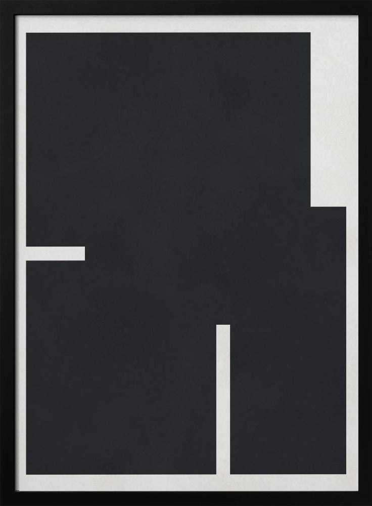 Zwart-wit geometrie 4 | Poster