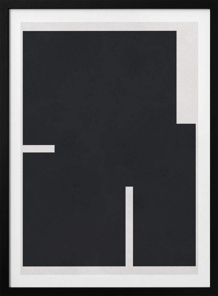 Zwart-wit geometrie 4 | Poster