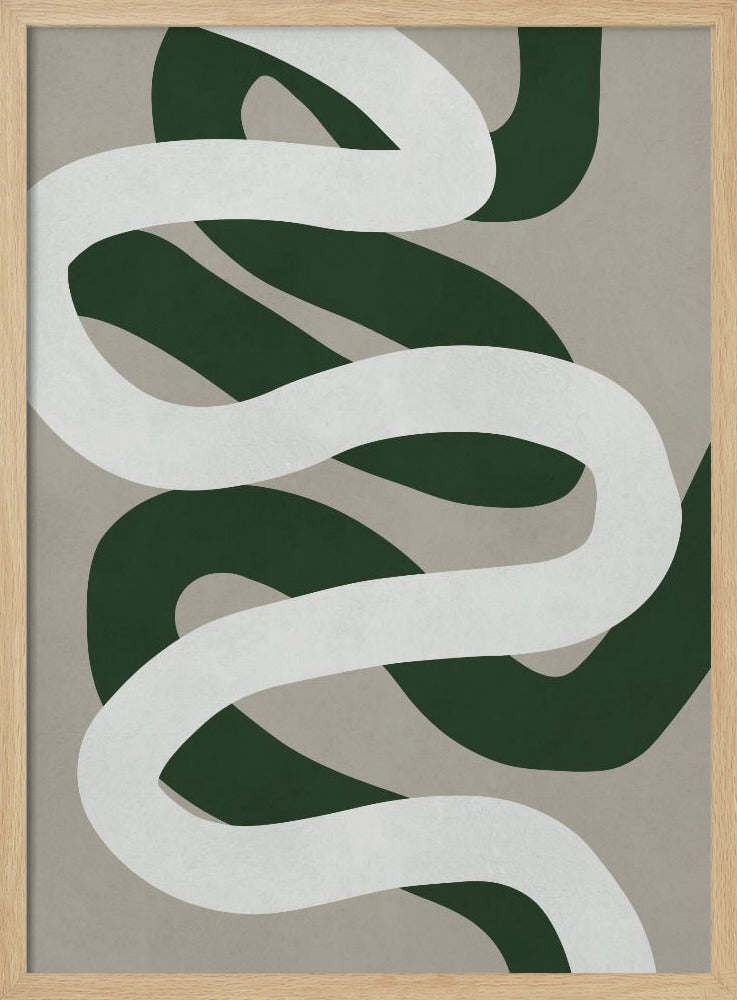 Expressionistische curven 3 | Poster