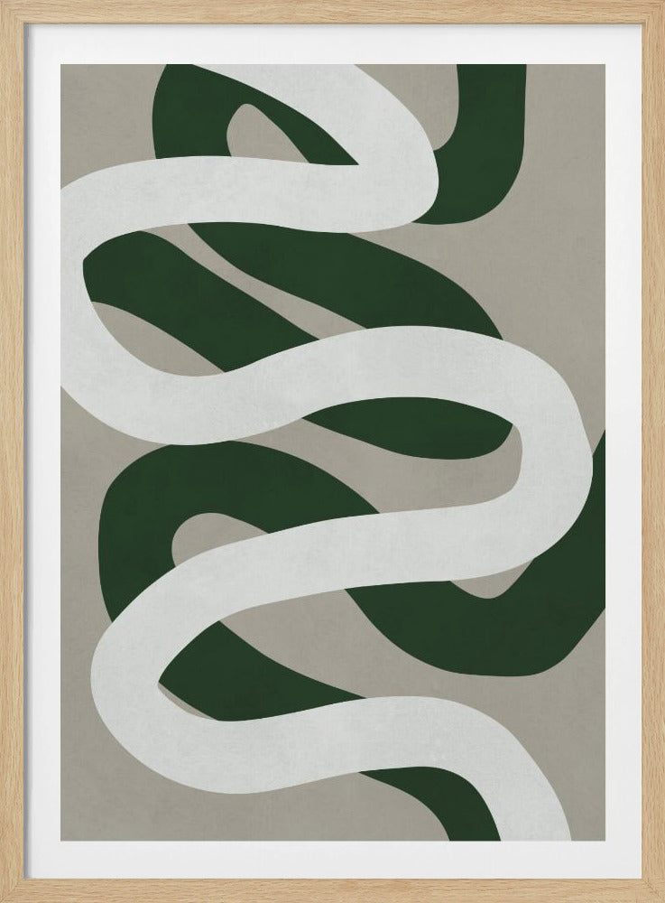 Expressionistische curven 3 | Poster