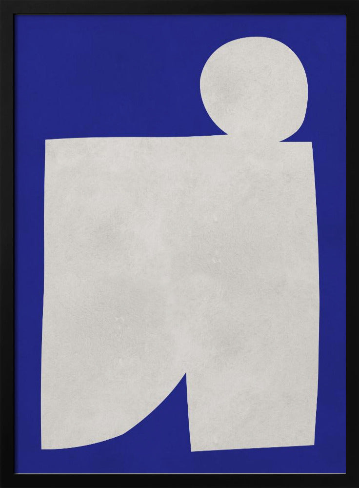 Blauw-witte kunst 2 | Poster