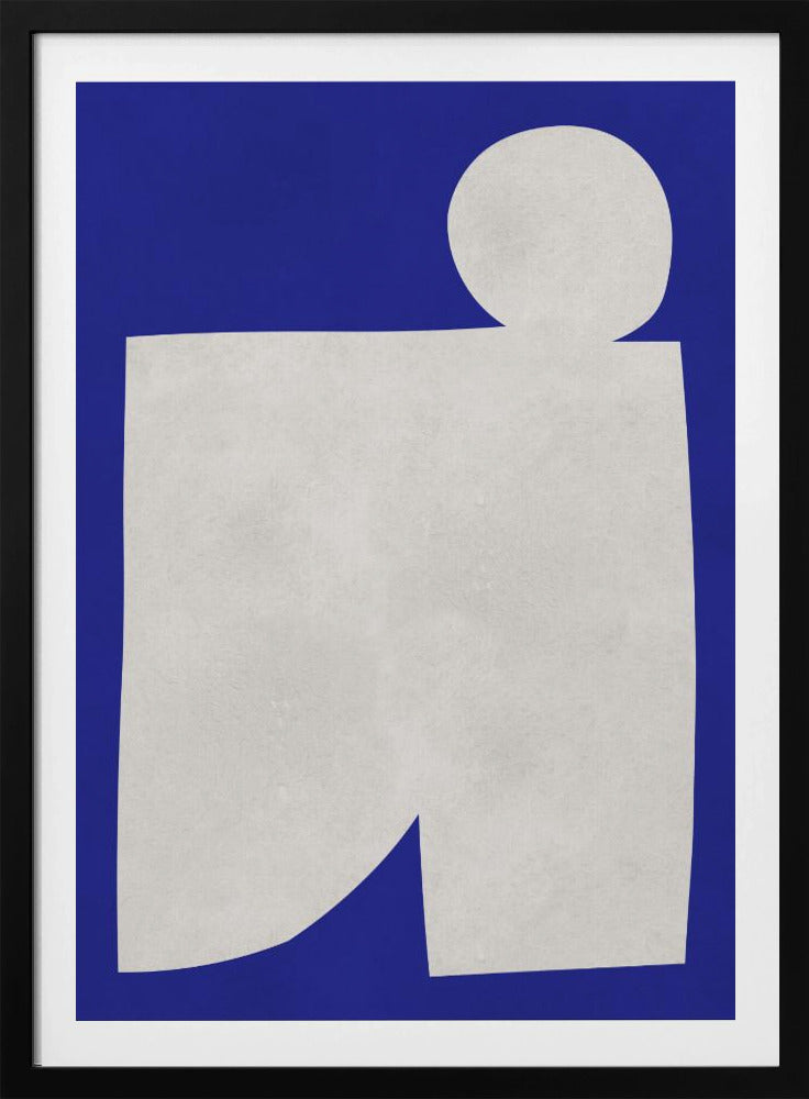 Blauw-witte kunst 2 | Poster