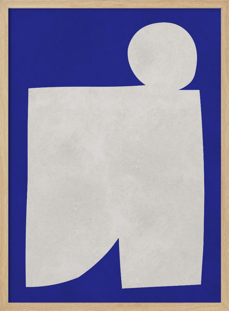 Blauw-witte kunst 2 | Poster