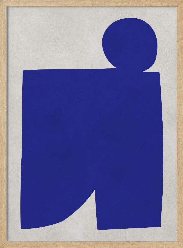 Blauw-witte kunst 1 | Poster