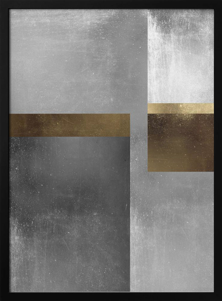 Goud- en zilvertexturen 6 | Poster