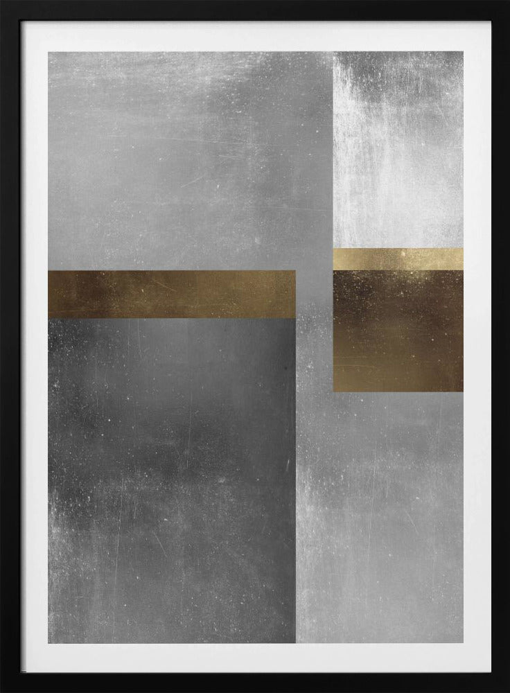 Goud- en zilvertexturen 6 | Poster