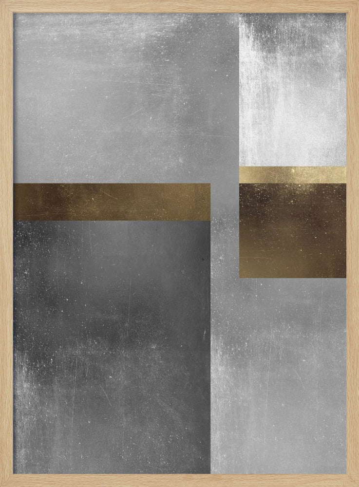 Goud- en zilvertexturen 6 | Poster