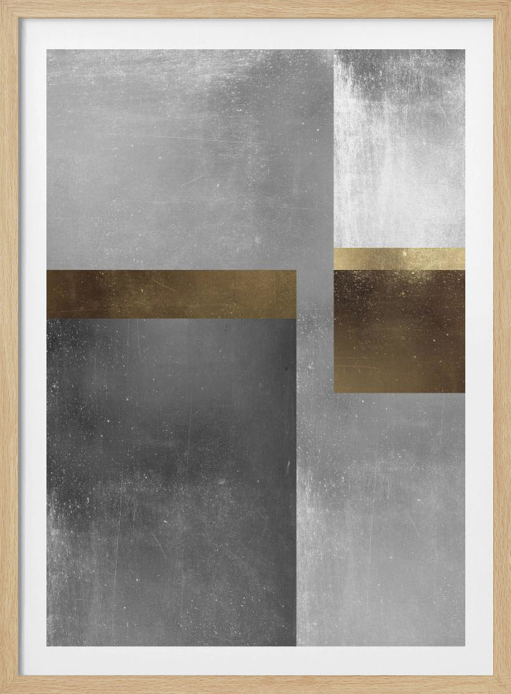 Goud- en zilvertexturen 6 | Poster