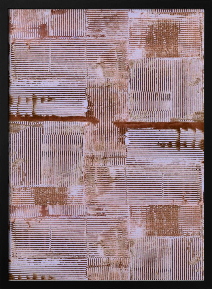Cinnaber Zachte Lijnen Textuur Nr. 1 Print | Poster