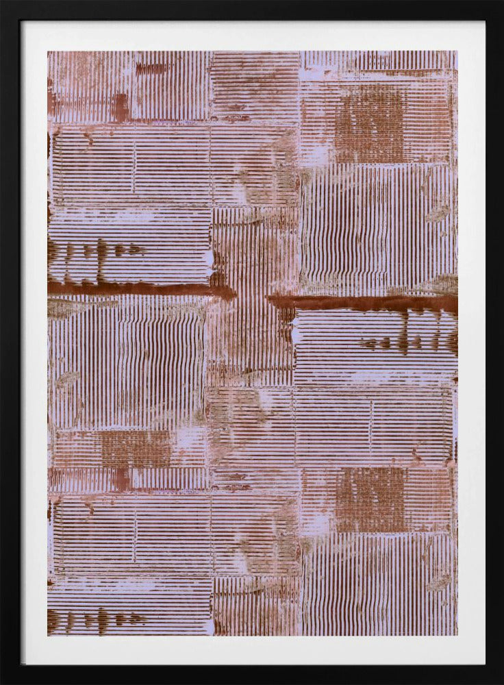 Cinnaber Zachte Lijnen Textuur Nr. 1 Print | Poster