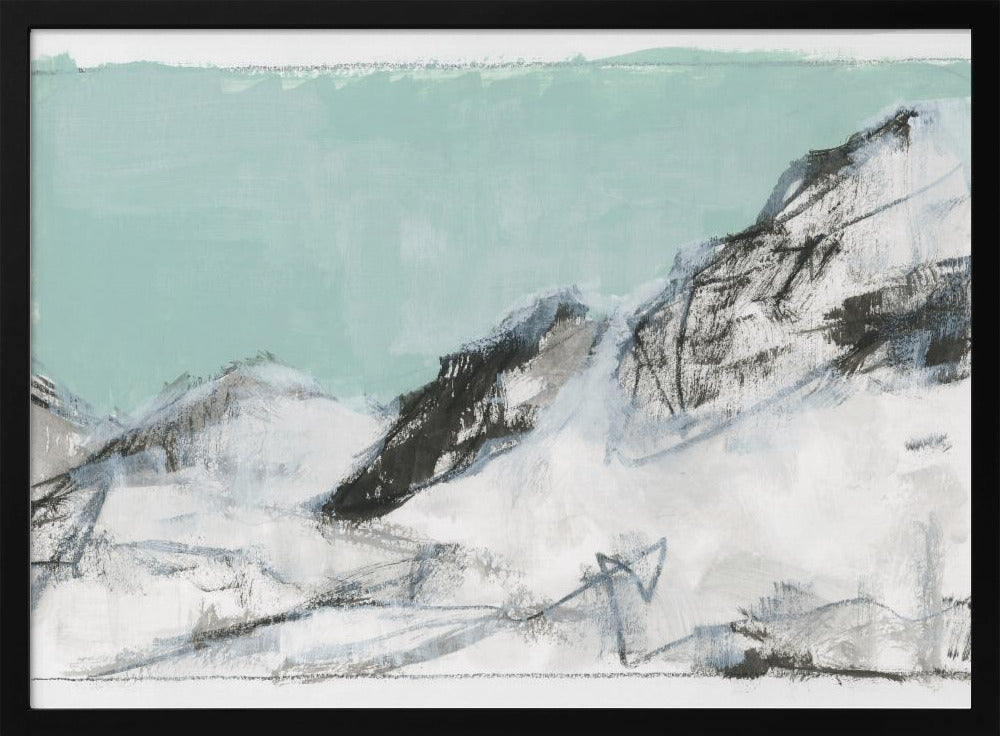 Witte Bergen Print No1 | Poster