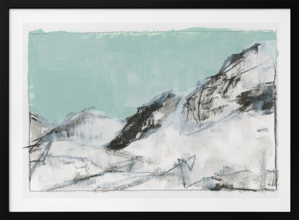 Witte Bergen Print No1 | Poster