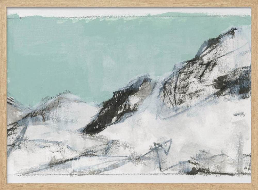 Witte Bergen Print No1 | Poster